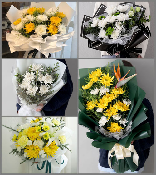 广东肇庆市四会市贞山街道柑榄村白事花束代送